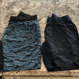 2 pairs Lululemon shorts